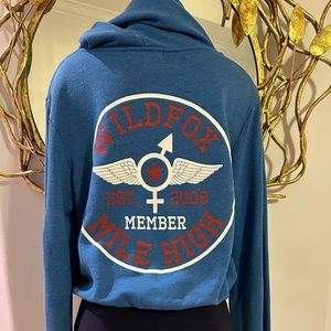 WILDFOX mile high club hooded sweatshirt